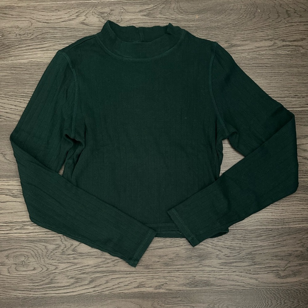 American Eagle Outfitters Long Sleeve Mock Neck Top